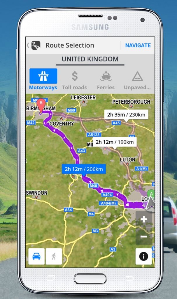 Redesigned Sygic GPS Navigatio