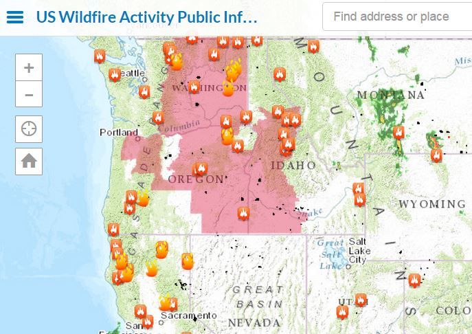 Track Wildfires Across the Western US with Interactive Esri Maps