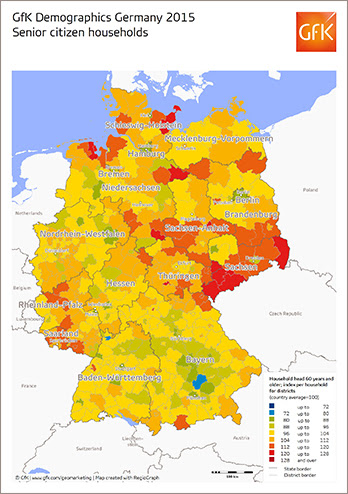 Gfk S Map Of The Month Senior Citizen Households In Germany