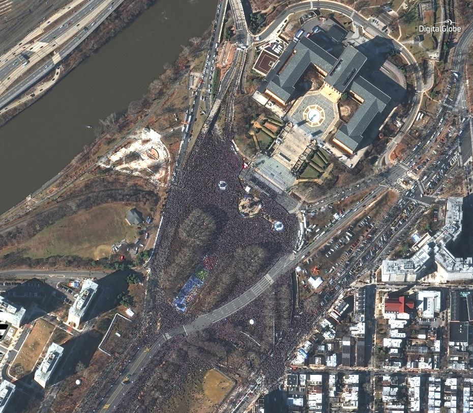 DigitalGlobe Imagery Philadelphia Eagles Super Bowl Parade