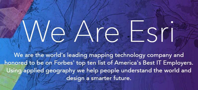 Esri Places in Top Ten of Forbes 2016 Best Midsize Employers