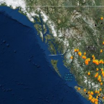 BC wildfires map