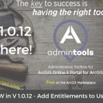 Esri Business Partner, GEO Jobe, Announces Release of Admin Tools V 1.0.12 in the ArcGIS Marketplace