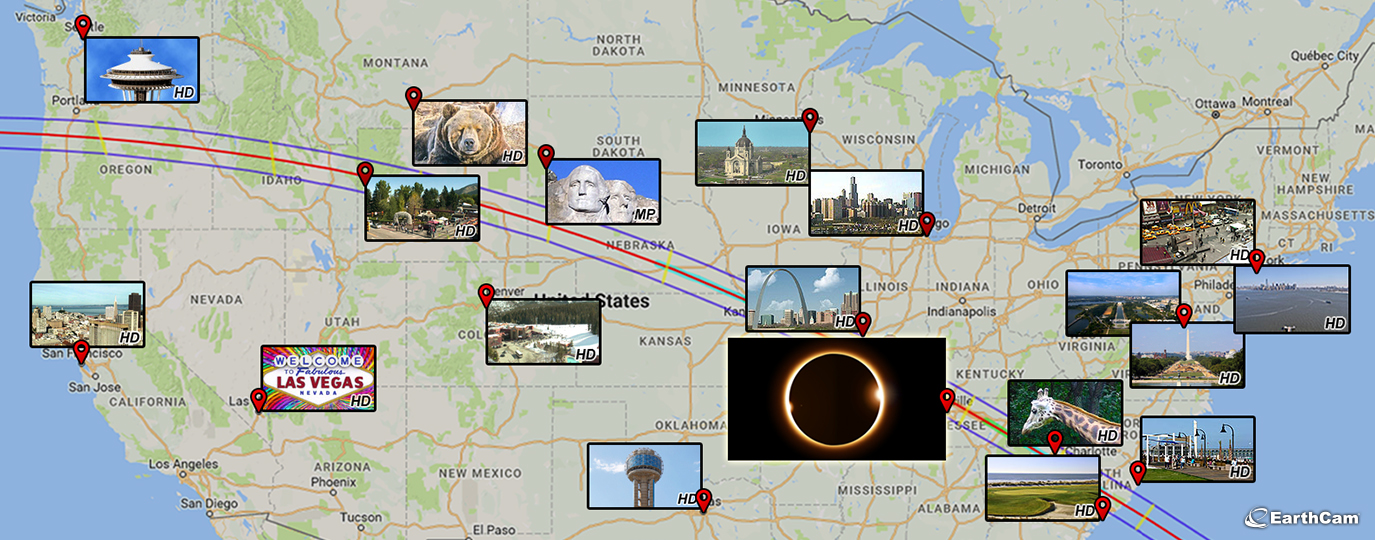EarthCam will Capture the Sun and the Moon for Viewers Around the World