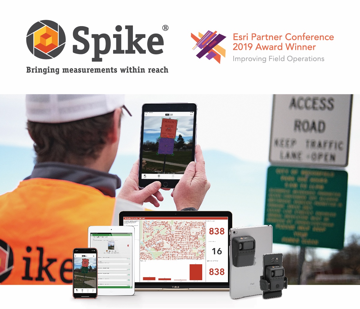 ikeGPS to showcase Spike at Esri UC – Winner of the 2019 Esri Partner Conference Improving Field Operations Award