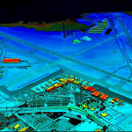 Colorized digital elevation model of International Airport in Pinellas County, Florida