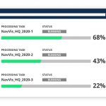 The Cloud Processing Add-on for NavVis IndoorViewer processes multiple datasets in parallel.