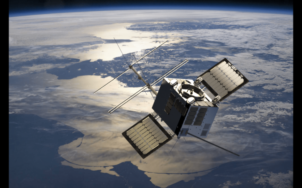 Artist’s rendering of NorSat-TD in orbit. (Credit: Space Flight Laboratory (SFL)).