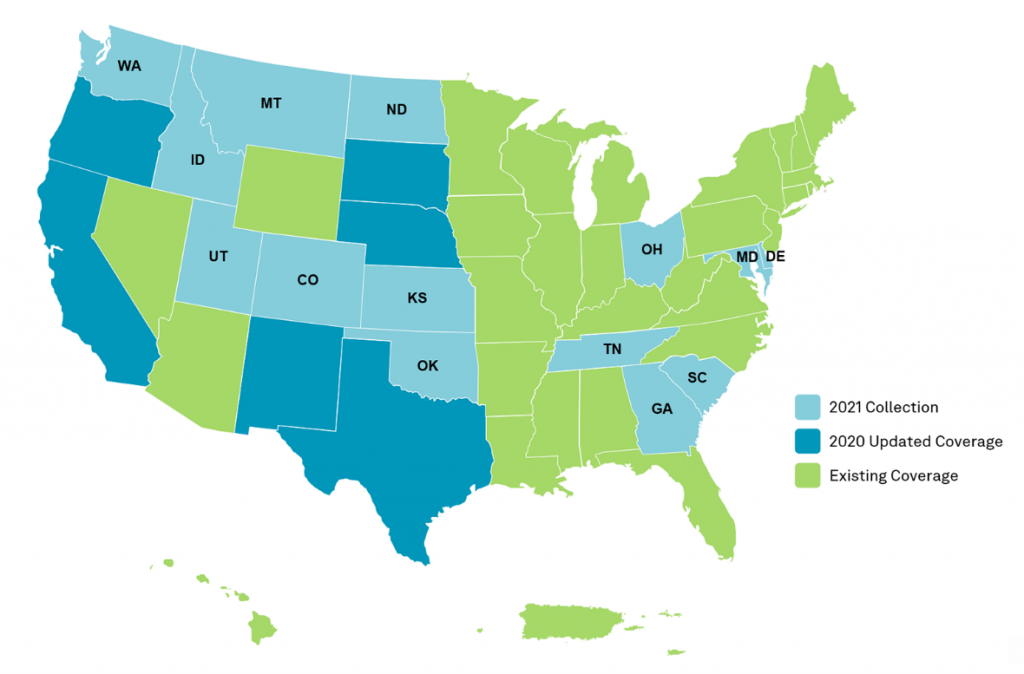 HxGN Content Program to collect new single-season aerial data of 14 U.S. states this year.