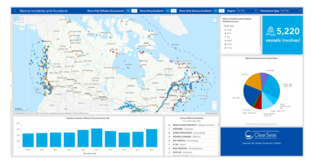 Clear Seas Launches Interactive Mapping Dashboard That Visualizes Marine Shipping Safety in Canada