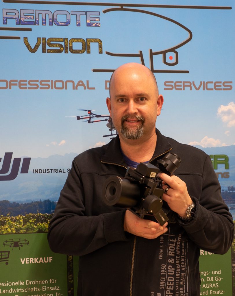 Remote Vision CEO Ueli Saeger with Phase One P3
