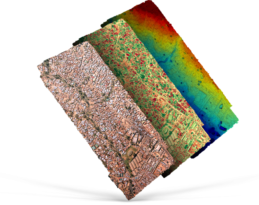 GLOBHE's breadth of sensor availability, ranging from RGB, LiDAR, Multispectral and Thermal. (Image Credit: Isabelle Nyroth)
